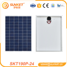 poly 190w solar pv for solar power plant solar panel price in india
